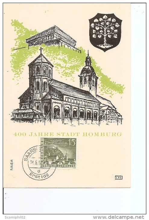 Sarre - Homburg ( CM De 1958 à Voir) - Maximum Cards