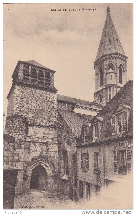 Cp , 23 , GUÉRET , L'Église - Guéret