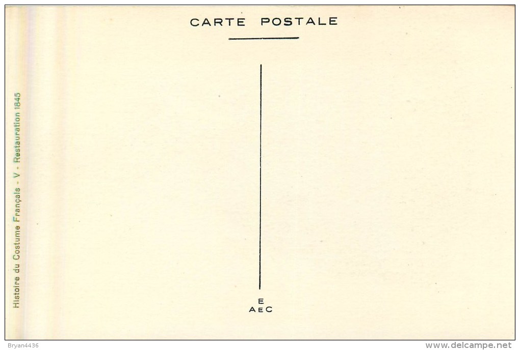 Rouillier - Illustrateur - Thème; La Mode - Histoire Du Costume - ** Restauration - 1845 ** -  Cpa En Très Bon état. - Rouillier