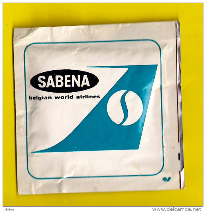 SABENA Belgian World Airlines = Geurdoekje Parfum Parfume Echantillon JACOMO Eau Cendrée Avion Aviation Luchtvaart 4106 - Giveaways