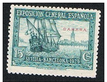 Ed. 27 Alfonso XIII Sahara 15 Cts. Nuevo Char. - Sahara Español