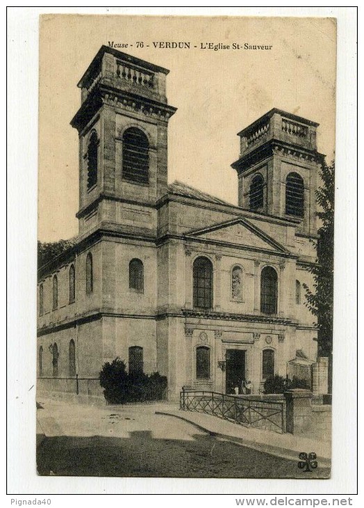 CP , 55 , VERDUN , L'Eglise Saint-Sauveur - Verdun