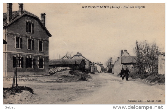 AMIFONTAINE -- Avant La Guerre  -- Rue Des Mégrets - Other & Unclassified