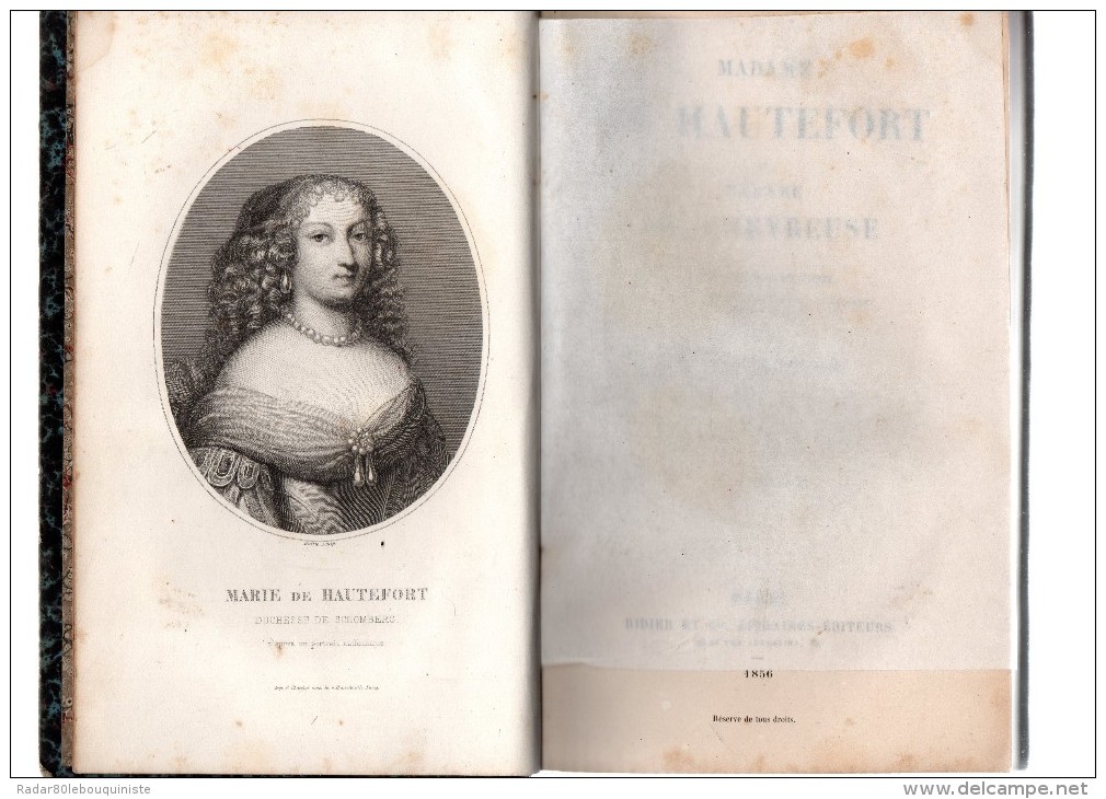 Madame DE HAUTEFORT Et Madame DE CHEVREUSE.par Victor Cousin.510 Pages.1856.in-8. - 1801-1900