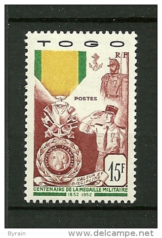 TOGO   1952    N° 255     Centenaire De La Médaille Militaire       NEUF - Unused Stamps