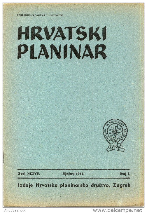 Hrvatski Planinar------old Magazine - Slavische Talen