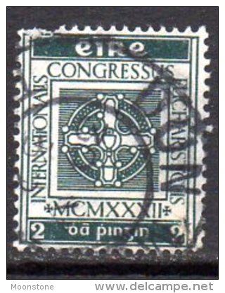 Ireland 1932 Eucharistic Congress 2d Value, Fine Used - Oblitérés