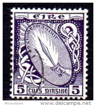 Ireland 1940 5d Definitive, E Wmk., Fine Used - Oblitérés