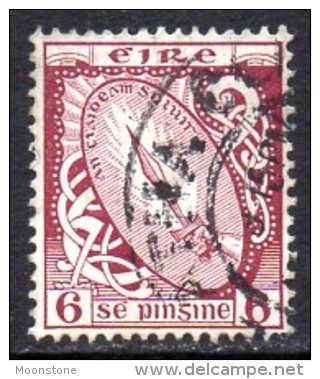 Ireland 1940 6d Definitive, E Wmk., Fine Used - Oblitérés