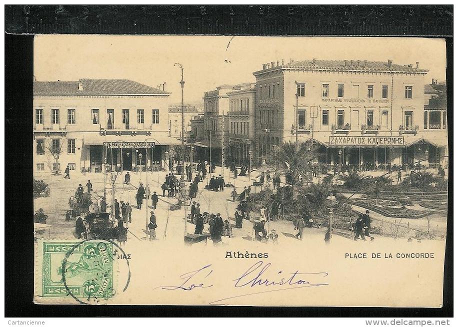 GRECE GREECE - ATHENES - Place De La Concorde - Griekenland