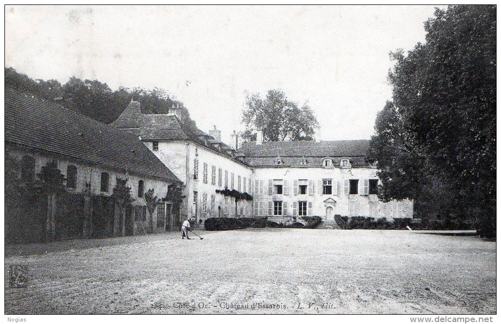 ESSAROIS - BELLE CARTE DU CHATEAU AVEC LE JARDINIER EN PLEIN TRAVAIL - 2 SCANNS -  TOP !!! - Meursault