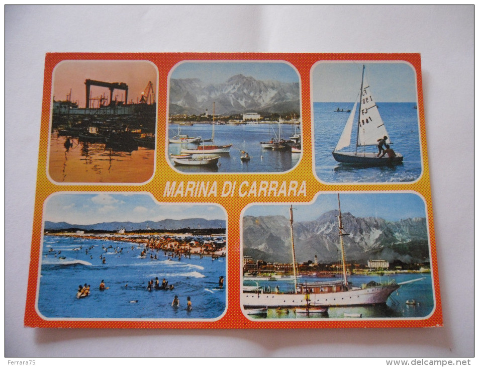 CARTOLINA MARINA DI CARRARA VIAGGIATA - Carrara