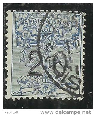 ITALY KINGDOM ITALIA REGNO 1924 SEGNATASSE PER VAGLIA 20 CENTESIMI USED - Taxe Pour Mandats