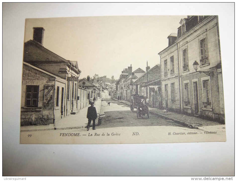 2uxk - CPA  N°99 - VENDOME - La Rue De La Grève - [41]  - Loir Et Cher - Vendome