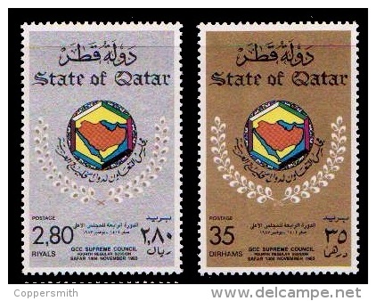 (041) Qatar  Human  Gulf Council / GCC Meeting  1983   ** / Mnh  Michel 854-55 - Qatar