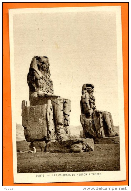 Egypt - Les Colosses De Memnon à Thèbes. Egypte - Louxor