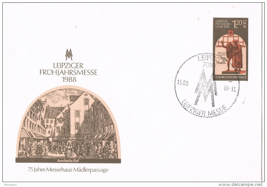 10395. Carta Entero Postal LEIPZIG (Alemania DDR) 1988. Leipziger Messe - Covers - Used