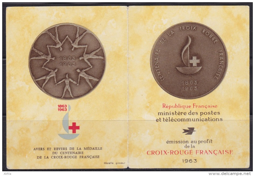 1260(188). France, 1963, Red Cross, Booklet, MNH (**) - Red Cross