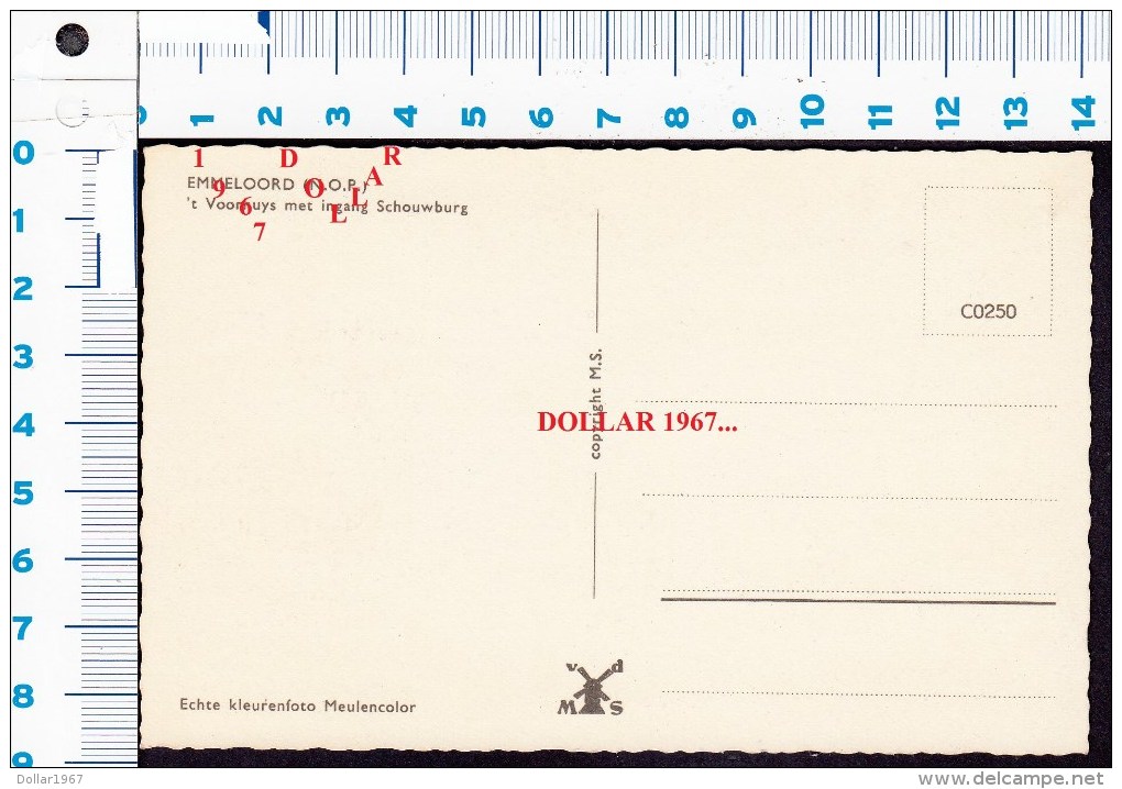 Emmeloord (N.O.P ) "T Voorhuys Met Ingang Schouwburg ..NOT Used.... See The 2  Scans For Condition. ( Originalscan !!! ) - Emmeloord