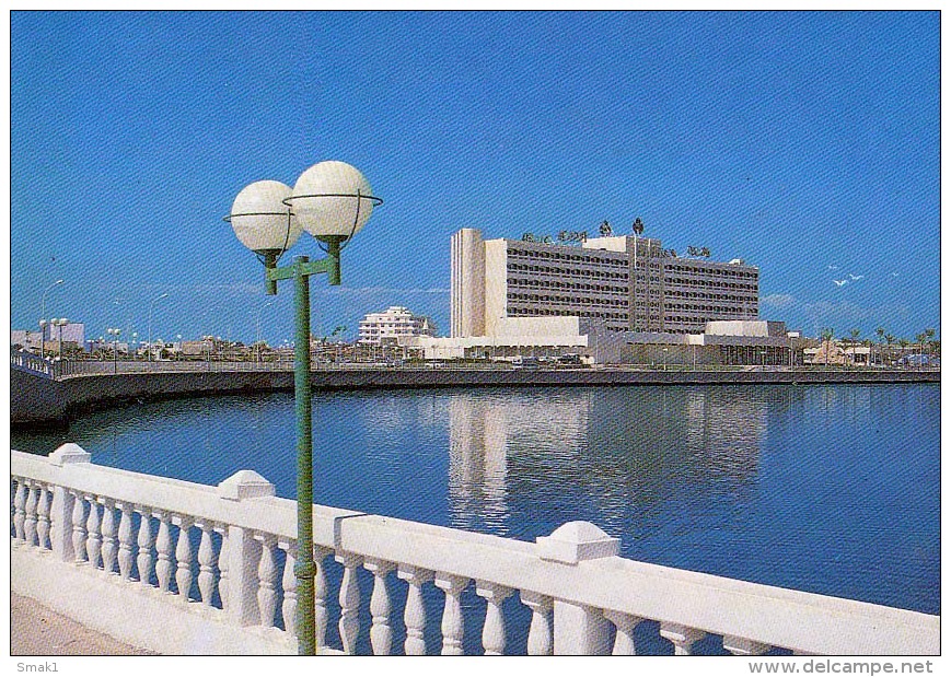 AK Libyen LIBYA TRIPOLI UZU HOTEL  ALTEN POSTKARTEN - Libyen