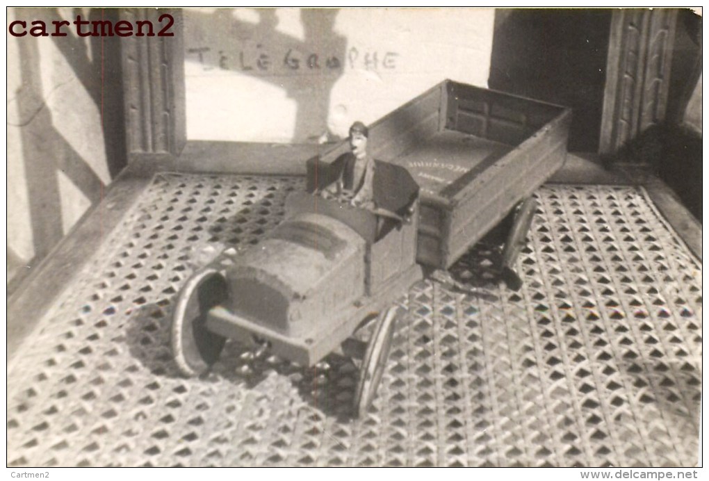 CARTE PHOTO : CAMION AUTO-TRANSPORT VEBE 1920 EXPOSITION JEU JOUET TOY Dinky Toys JEP NOREV MINALUXE SCHUCO - Camions, Bus Et Construction