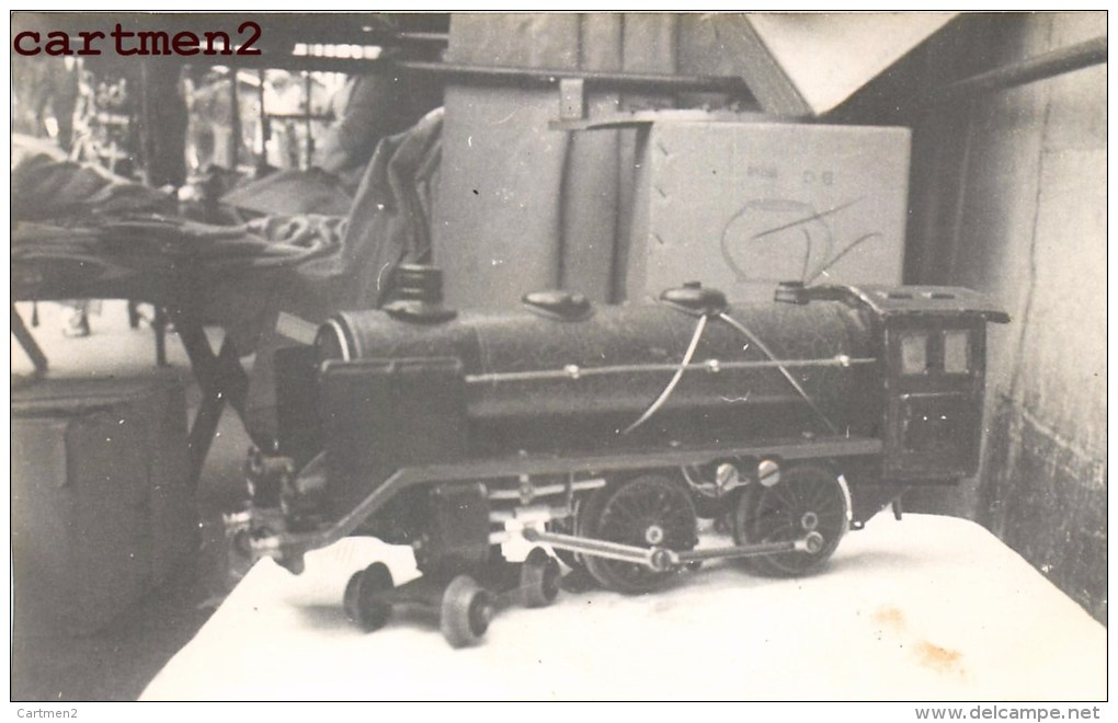 CARTE PHOTO : TRAIN LOCOMOTIVE VAPEUR MARKUN 1932 ALLEMAGNE TOY JEU JOUET Dinky Toys JEP NOREV MINALUXE SCHUCO - Autres & Non Classés