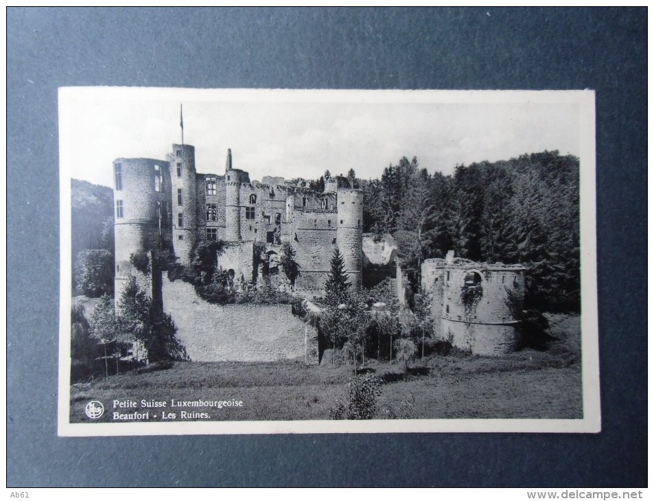 Petite Suisse Luxembourgeoise  Chateau Beaufort  Les Ruines - Müllerthal