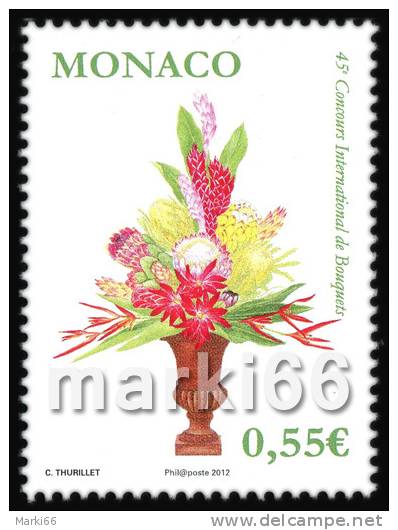 Monaco - 2012 - International Bouquet Competition - Mint Stamp - Autres & Non Classés