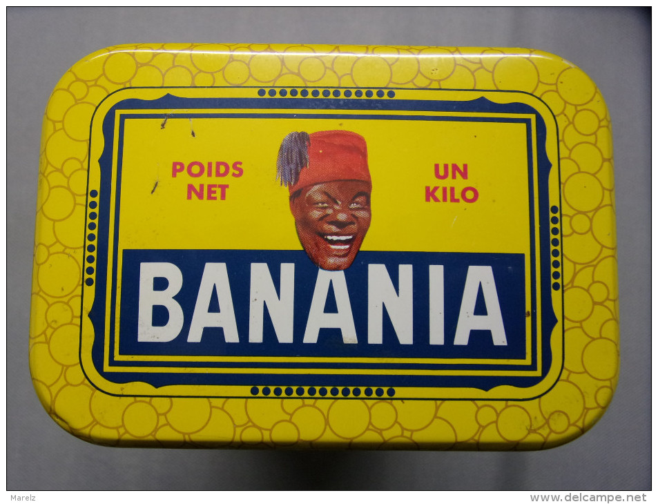 Boite En Fer CHOCOLAT  "BANANIA Petit Déjeuner" : Illustration : Tirailleur Sénégalais "EPICES" - Scatole