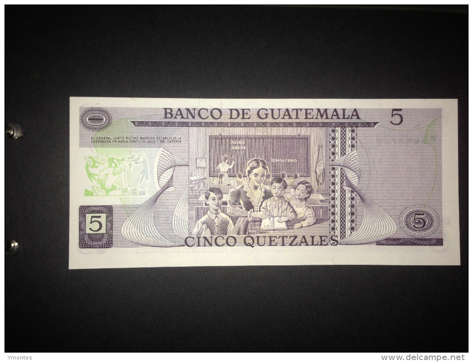 Uncirculated Banknote Guatemala P60c ( January 3rd, 1979)  Q.5.00 - Guatemala