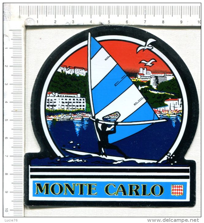 AUTOCOLLANT    -  MONTE CARLO  - - Stickers