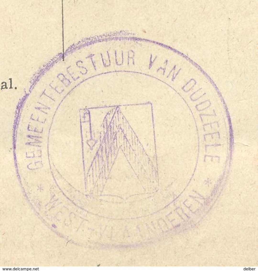 _ik120: * DUDZEELE * 28 MARS 13-14 1898 : Bericht Van Verblijfverandering> BRUGES 29 MARS 1898: Fragment Van Model Nr4 - Postmarks With Stars