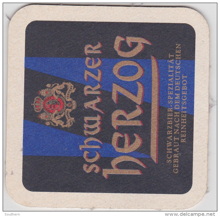 Sous-bock  Schwarzer Herzog " - Beer Mats