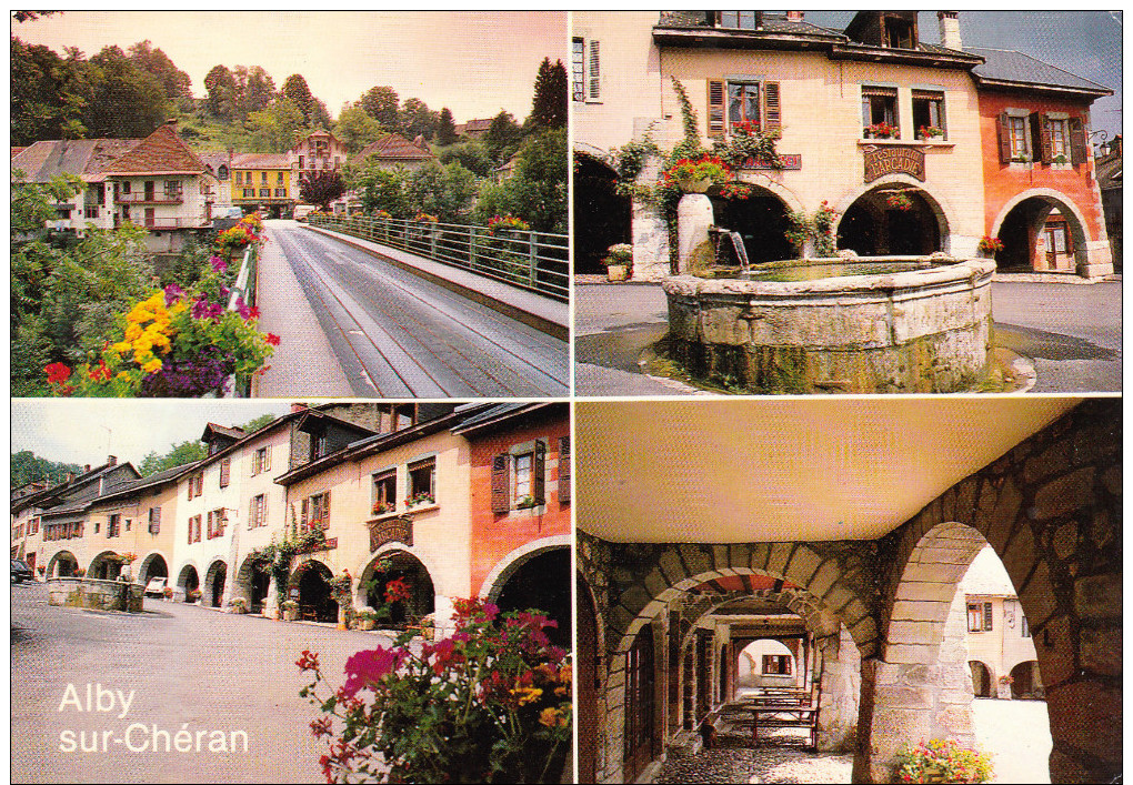 CPM   De  ALBY Sur CHERAN  (74)  -  Vues Diverses Du Village  //  TBE - Bourg Saint Maurice