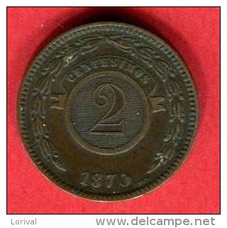 2 CENT 1870 (KM 3)  TTB 15 - Paraguay