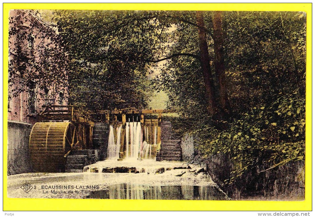 * Ecaussines Lalaing (Hainaut - La Wallonie - Charlerloi - Mons) * (SBP, Nr 3) Le Moulin De La Folhe, Molen, TOP, Canal, - Ecaussinnes