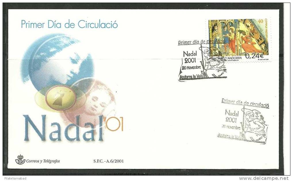 ANDORRA- SOBRE DE PRIMER DIA  EDIDFIL Nº 289 - Unused Stamps