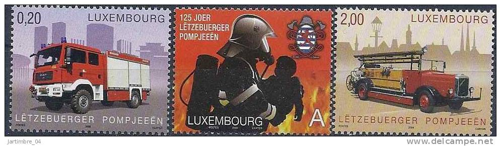 2009 LUXEMBOURG 1762-64** Pompiers - Neufs