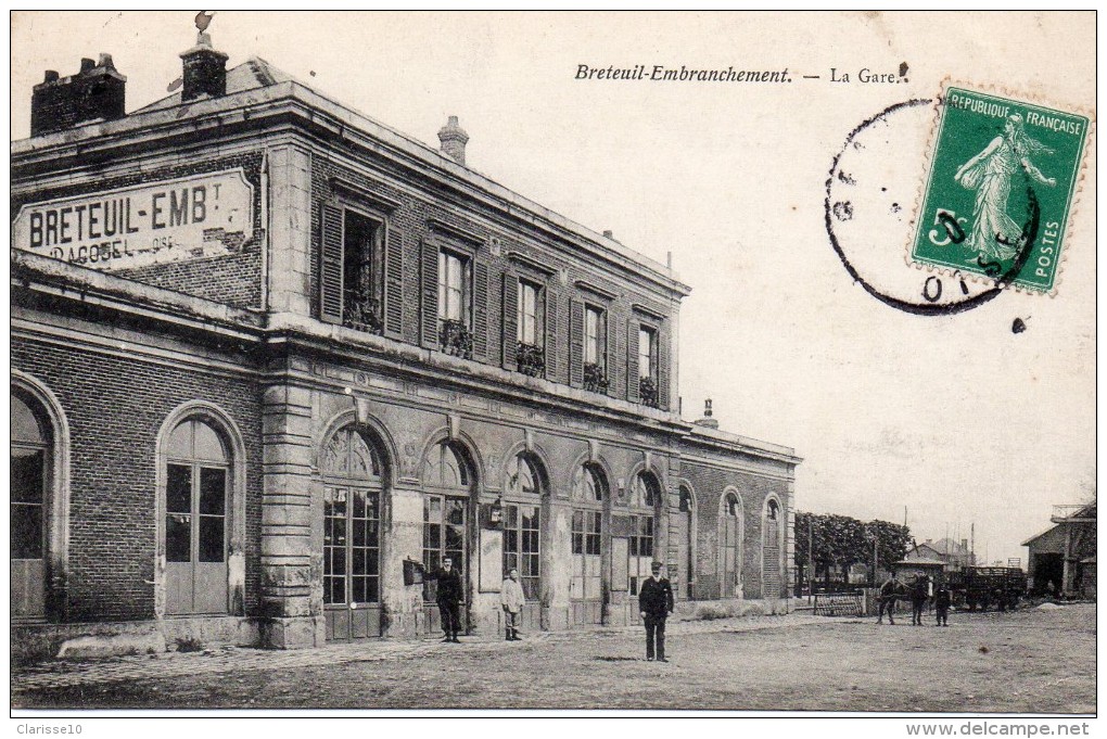 60 Breteuil Embranchement La Gare Animée - Breteuil