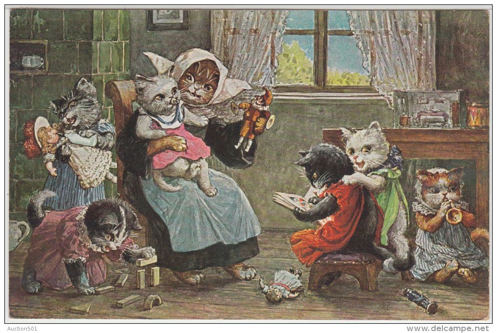 22839g PETITS CHATS - LA CRECHE - 1900-1949