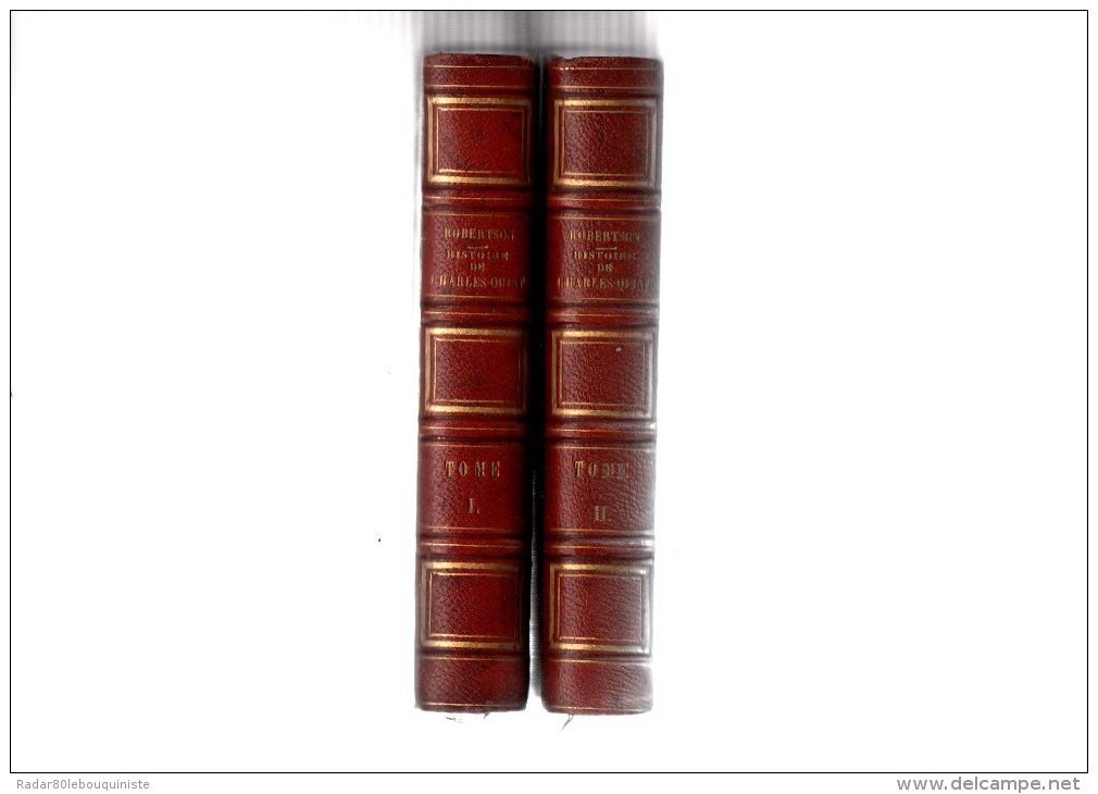 Histoire de Charles-Quint.par W.Robertson.2 volumes.1844.in-12.