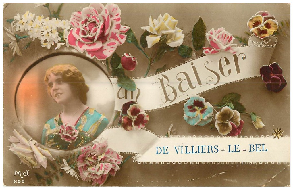 95  Villiers Le Bel  Un Baiser - Villiers Le Bel