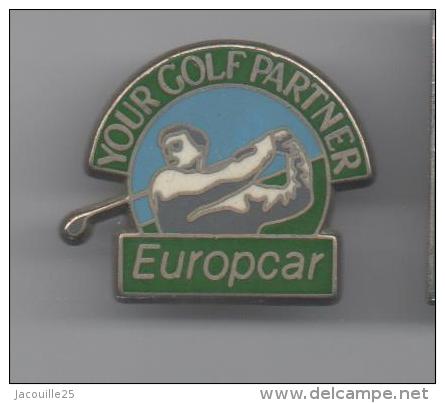 PINS PIN´S SPORT GOLF EUROPCAR LOCATION AUTO EGF - Golf
