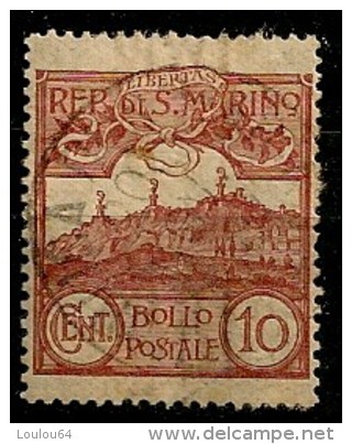 Timbres - Saint-Marin - 1903 -10c. - - Oblitérés