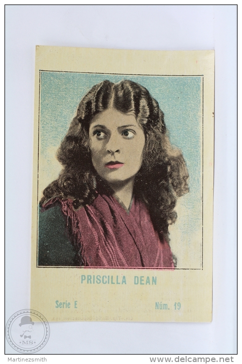 Old Trading Card/ Chromo Topic/ Theme Cinema/ Movie - Spanish Chocolate Advertising - Actress: Priscilla Dean - Otros & Sin Clasificación