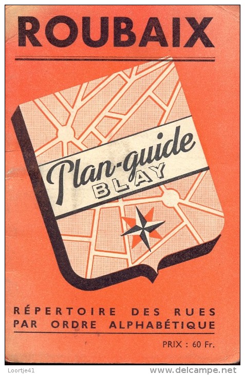 Brochure Plan  Guide Gids Blay - Ville De Roubaix - Autres & Non Classés