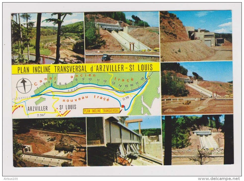 57 - ARZVILLER - PLAN INCLINÉ - CANAL DE LA MARNE AU RHIN - MULTIVUES - Non Circulée - 2 Scans - - Arzviller