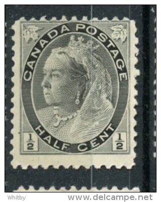 Canada 1898 1/2 Cent Victoria Numeral Issue #74   MH - Unused Stamps