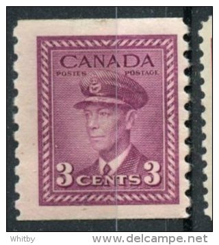 Canada 1948 3 Cent King George VI War Issue #280  MH - Neufs