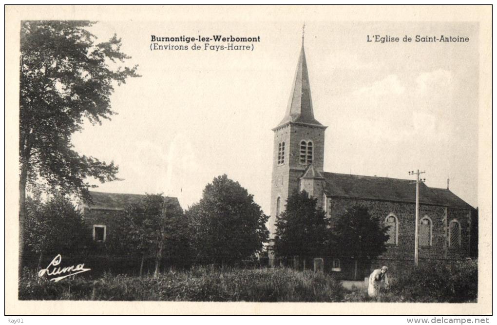 BELGIQUE - LIEGE - FERRIERES - BURNONTIGE-LEZ-WERBOMONT - L'Eglise De Saint-Antoine. - Ferrieres
